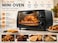 8L Countertop Toaster Oven 650W   Electric Mini Oven for Baking, Toasting, Broiling, Grilling &amp;amp; Reheating   Adjustable Temperature Thermostat, Defrost Function &amp;amp; Tempered Glass Door