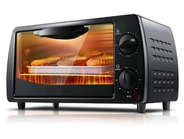 8L Mini Electric Toaster Oven 650W   Countertop Bake, Toast &amp;amp; Broil Oven   Adjustable Thermostat Temperature Control, Defrost, Heating Element Selector &amp;amp; Viewing Window