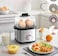4 Slot Rapid Egg Cooker 360W Electric Egg Boiler   Stainless Steel Egg Tray with Measuring Cup & Egg Piercing Pin   Automatic Hard, Medium & Soft Boiled Egg Maker for Breakfast, Snacks & Tiffin