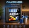 50L Beverage Refrigerator Mini Cooler with Glass Door   55W Compact Drinks Fridge with Adjustable Temperature Control & LED Light   Beverage Cooler for Cans, Bottles, Home, Office & Bar
