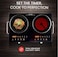 2 Burner Digital Infrared Cooker 3400W   Portable Double Ring Electric Stove with Touch & Knob Controls   Adjustable Temperature Tempered Glass Panel & Overheat Protection