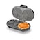 Electric Double Waffle Maker, Mini Heart-Shaped Waffle Maker with 10 Bite-Size Waffle Sections, Non-Stick Plates, Easy Breakfast & Snack Maker