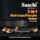 2 in 1 Pancake & Mini Crepe Maker 1600W, 12-Cavity Electric Pancake Maker, Mini Crepe Maker with Non-Stick Plate, Auto Temperature Control & Cool-Touch Handles