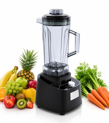 2L Commercial Blender 1500W with Powerful Copper Motor, Variable Speed Control & Pulse Function, 304 Stainless Steel 6-Blade, Heavy Duty Unbreakable Jar