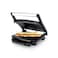 Grill Press & Sandwich Maker with Automatic Temperature Control, Non-Stick Plates, Cool-Touch Handles, Safety Lock & Drip Tray