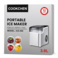 Portable Ice Maker Machine 3L, Countertop Ice Cube Maker, 24 Ice Cubes per Cycle, Digital Display, Timer, Automatic On/Off, Compact Ice Maker for Home, Office & Parties