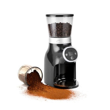 Coffee Grinder with Digital Control Panel, 31 Grind Settings, Burr Grinding System, Adjustable Coffee Bean Grinder for Espresso, French Press, Pour Over, Drip Coffee & Cezve