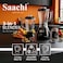 3 in 1 Blender  550W, 1.8L Plastic Jar + 1.5L Glass Jar, Grinder Mill, 4-Speed Control, Stainless Steel Blades, Auto Clean, Safety Lock, Multi-Function Blender