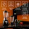 3 in 1 Multi-Function Blender 550W, 1.8L Plastic & 1.5L Glass Jars, Grinder Mill, 4-Speed Control, Stainless Steel Blades, Auto Clean & Safety Lock, Kitchen Blender Mixer Grinder