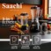 3 in 1 Multi-Function Blender 550W, 1.8L Plastic & 1.5L Glass Jars, Grinder Mill, 4-Speed Control, Stainless Steel Blades, Auto Clean & Safety Lock, Kitchen Blender Mixer Grinder
