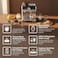 20 Bar Coffee Maker with Grinder 2.6L Water Tank, 220g Bean Hopper, PID Temp Control, Espresso, Cappuccino & Latte