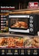 38L Electric Toaster Oven & Grill, Multi-Function OTG Countertop Oven with Temperature Control, 60-Min Timer, Glass Door, Baking Tray, Wire Rack & Interior Light for Home Kitchen