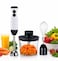 400W 3-in-1 Immersion Hand Blender, Multi-Function Electric Hand Mixer with Stainless Steel Blades, Detachable Blender Shaft, Whisk & Chopper for Blending, Mixing & Chopping