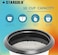 0.6L Mini Multi Cooker & Rice Cooker, One-Touch Electric Cooker with 12-Hour Keep Warm Function, Water Level Indicator & Steam Tray for Rice, Eggs, Vegetables & Boiling