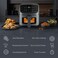 4.5L Air Fryer Digital Touch Control, 8 Preset Programs, Viewing Window, Adjustable Temperature, 60-Min Timer, Oil-Free Cooking, Dishwasher Safe