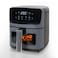 4.5L Air Fryer Digital Touch Control, 8 Preset Programs, Viewing Window, Adjustable Temperature, 60-Min Timer, Oil-Free Cooking, Dishwasher Safe