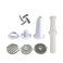 Electric Meat Grinder 3 in 1, Powerful Meat Mincer Machine with Stainless Steel Blades, 3 Cutting Plates, Reverse Function, Sausage Maker & Kibbeh Maker Attachments