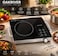 Digital Induction Cooker Single &ndash; Electric Ceramic Cooktop, Single Burner Hot Plate with Digital Control, Adjustable Temperature &amp; 180-Min Timer, Multi-Function Cooking Hob