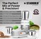 3 in 1 Mixer Grinder & Blender, Heavy Duty Kitchen Food Processor with Stainless Steel Sharp Blades, 3 Speed Settings & Pulse Function, 1.5L Blender Jar, 1L Grinding Jar & 0.5L Chutney/Mill Jar
