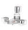 3 in 1 Mixer Grinder & Blender, Heavy Duty Kitchen Food Processor with Stainless Steel Sharp Blades, 3 Speed Settings & Pulse Function, 1.5L Blender Jar, 1L Grinding Jar & 0.5L Chutney/Mill Jar
