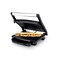 Grill Press Sandwich Maker, Electric Panini Press with Automatic Temperature Control, Non-Stick Plates, Cool-Touch Handles, Safety Lock & Drip Tray