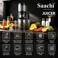 Slow Juicer with Extra-Large Feed Chute, Full Copper Motor, Slow Squeeze Technology, Advanced Juice &amp; Pulp Separation, 1L Juice Container &amp; 700ml Pulp Container