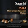 2 in 1 Electric Pancake &amp; Mini Crepe Maker 1600W, 12-Cavity Non-Stick Pancake Maker with Automatic Temperature Control &amp; Cool-Touch Handles