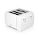 4 Slice Electric Toaster, 7 Heat Settings with Adjustable Browning Control, Wide Bread Slots, Removable Crumb Tray &amp; Compact Design