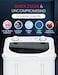 7 KG Single Tub Washing Machine, Top Load Semi Automatic Washer, 2 Wash Programs, 15-Minute Wash Timer, 2 Control Knobs, Rust Free Body, 3D Hand Wash