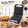 Electric Nut &amp; Walnut Cake Maker, Double-Sided Heating Non-Stick Mini Cake Baking Machine, Biscuit Maker, Breakfast Maker, Snack &amp; Dessert Baking Appliance for Home Kitchen