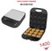 Donut Maker 12 Holes Electric Doughnuts Maker Machine, Mini Pancake Maker for Kid-Friendly Breakfast, Snacks, Desserts &amp; More with Non-stick Surface, Double-sided Heating
