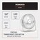 Porodo Transparent Fan with LED Night Light, 120&deg; Adjustable Rotation, 3000mAh Battery, 5V/2A Input, 3-9.5H Working Time, Type C Charging, Whisper-Quiet Operation &ndash; Clear