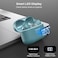 TOZO T20 Wireless Earbuds Bluetooth Headphones 48.5 Hrs Playtime with LED Digital Display, IPX8 Waterproof, Dual Mic Call Noise Cancelling 10mm Broad Range Speakers with Wireless Charging Case Green