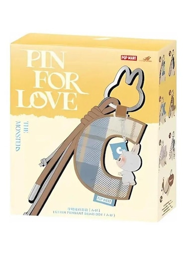 Pop Mart Monsters Pin For Love Series Letter Pendant (A-M) (Random 1 Piece)