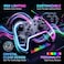 Saitake Hall Effect Anti-Drift Wireless Controller for Nintendo Switch 2, Switch, PC &amp; Android &mdash; RGB Lighting, Bluetooth 5.0, 2.4G, USB-C, Programmable Back Buttons