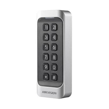 Hikvision DS-K1107AMK Card Reader &ndash; Professional Access Control RFID Card Reader with Keypad, Secure Door Entry System, Mifare Card Authentication, PIN Code Access and Advanced Security Solution for Offices, Commercial Buildings and Businesses