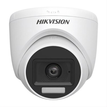 HIKVISION DS-2CE76D0T-LPFS (2.8MM) 2MP Dual Light Audio Fixed Turret CCTV Camera with Built-in Mic
