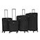 VIPTOUR VIPTOUR Set of 4 Light Weight Polyester Jacqard Trolley Luggage With Number Lock 20/24/28/32 Inches