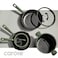 Carote 21-Piece Nonstick Cookware Set, PFOA-Free Healthy Cooking Set, Skillets, Saucepan, Saut&eacute; Pan, Casserole, Steamer &amp; 4-in-1 Pan, All Kitchen Stovetop Compatible, Dishwasher Safe (Dark Green)