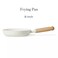 Carote 8-Inch Ceramic Nonstick Fry Pan, PFAS-Free Non-Toxic Coating, Healthy Cooking Frying Pan, Wood-Like Handle, Full-Spray Even-Heat Base, All-Stovetop Compatible Skillet, Dishwasher Safe (Cream)