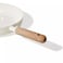 Carote 10-Inch Ceramic Nonstick Fry Pan, PFAS-Free Non-Toxic Coating, Healthy Cooking Frying Pan, Wood-Like Handle, Full-Spray Even-Heat Base, All-Stovetop Compatible Skillet, Dishwasher Safe (Cream)