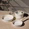 Carote 10-Piece Ceramic Nonstick Cookware Set with Detachable Handle, PFAS-Free Healthy Cooking Pots &amp; Pans, Stackable Design with Pour Spouts, All-Stovetop Compatible, Dishwasher Safe (Cream)