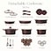 Carote 24-Piece Ceramic Nonstick Cookware Set with Detachable Handle, PFAS-Free Healthy Cooking Pots &amp; Pans, Stackable Design with Pour Spouts, All-Stovetop Compatible, Dishwasher Safe (Chocolate)