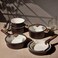 Carote 24-Piece Ceramic Nonstick Cookware Set with Detachable Handle, PFAS-Free Healthy Cooking Pots &amp; Pans, Stackable Design with Pour Spouts, All-Stovetop Compatible, Dishwasher Safe (Chocolate)