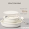 Carote 21-Piece Ceramic Cookware Set with Detachable Handle, Stackable Pots &amp; Pans with Lids, PFAS-Free Nonstick Healthy Cooking Set, All Kitchen Stovetop Compatible, Dishwasher Safe (Purple)