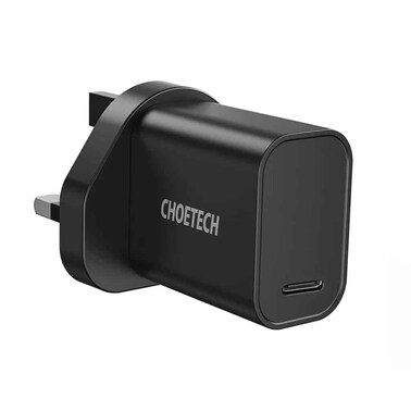 CHOETECH Q5004-UK 20W Wall Charger with USB-C Port  - Black