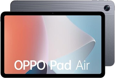 OPPO Pad Air, WiFi 5, 6.94mm Ultra Slim &amp; Light Body, 2K Eye Care Display, Qualcomm Snapdragon 680 8 Core 6nm Processor, Smart Multitasking, 64GB 4GBRAM Grey, Standard