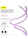 iPhone Charger Cord, 6.6ft Nylon Braided USB C To Lighting Cable, 20W PD Type C To iPhone Fast Charging Data Cable Compatible With iPhone14/13/12/11 Pro Max/XS MAX/XR/XS/X/8/7 Plus iPad Purple