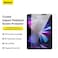 Baseus Crystal Series 9H Tempered Glass Protector   0.3mm Ultra-Thin, Full Coverage   Fits iPad Air 5/4 &amp; iPad Pro 11-Inch   Face ID &amp; Apple Pencil Support   Easy Install