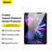 Baseus Crystal Series 9H Tempered Glass Protector   0.3mm Ultra-Thin, Edge-to-Edge Coverage   Fits iPad Pro 12.9-Inch (2022-2018)   Face ID &amp; Apple Pencil Compatible   Bubble-Free